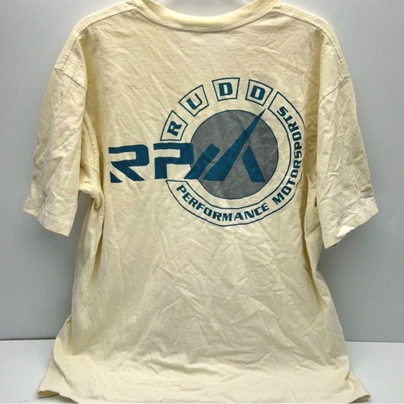 Vintage Racing Ricky Rudd- Autographed Graphic Tee by- Cream - Picture 2 of 5